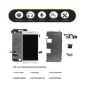 Pantalla iPhone 7 PLUS FULL SET NEGRA (con componentes) (incluye Botón Home + Altavoz + Cámara frontal)  (LCD + táctil) 