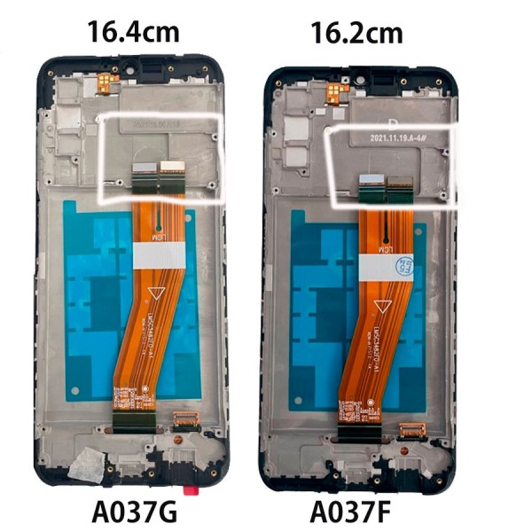 Pantalla con Marco Samsung Galaxy A03S SM-A037G (16.4cm) calidad service pack (LCD/display + digitalizador/táctil) 